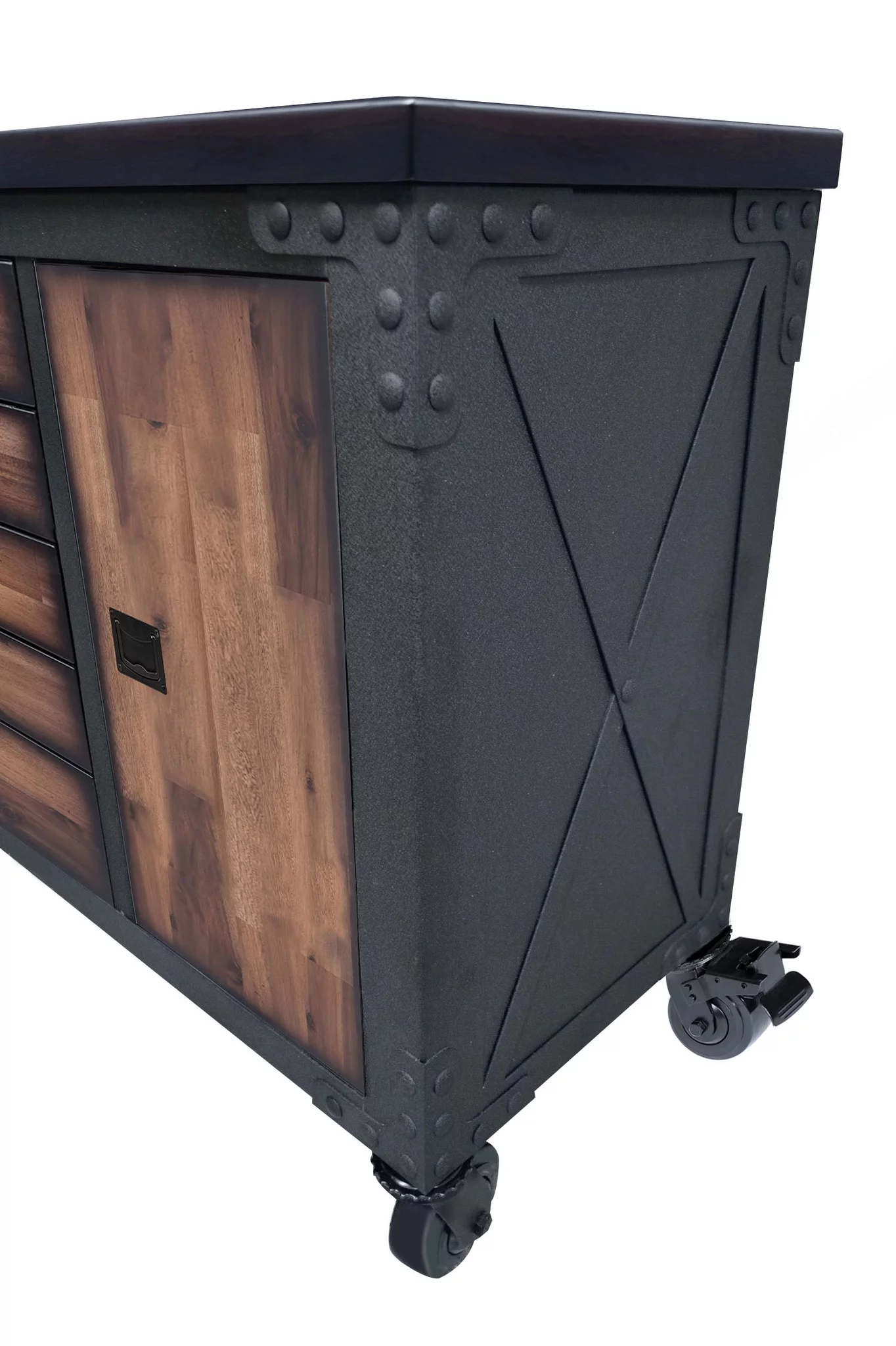 DuraMax 48 in. 5-Drawers Rolling Tool Chest with Wood Top