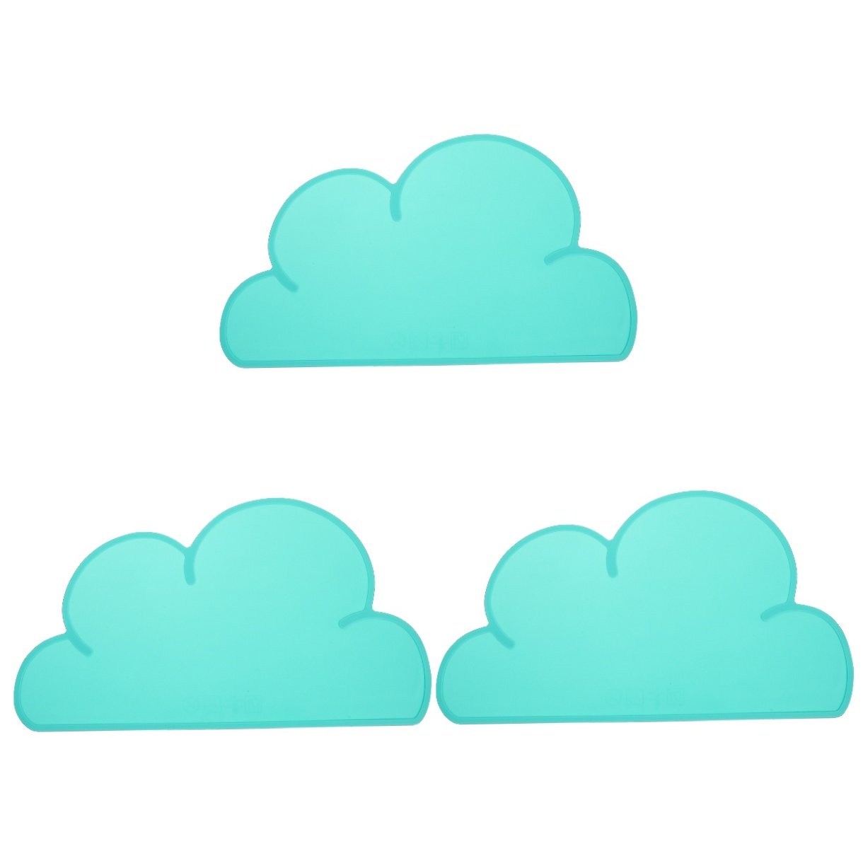 Set of 3 Puppy Dogs Silicone Pet Placemat Food Dining Child