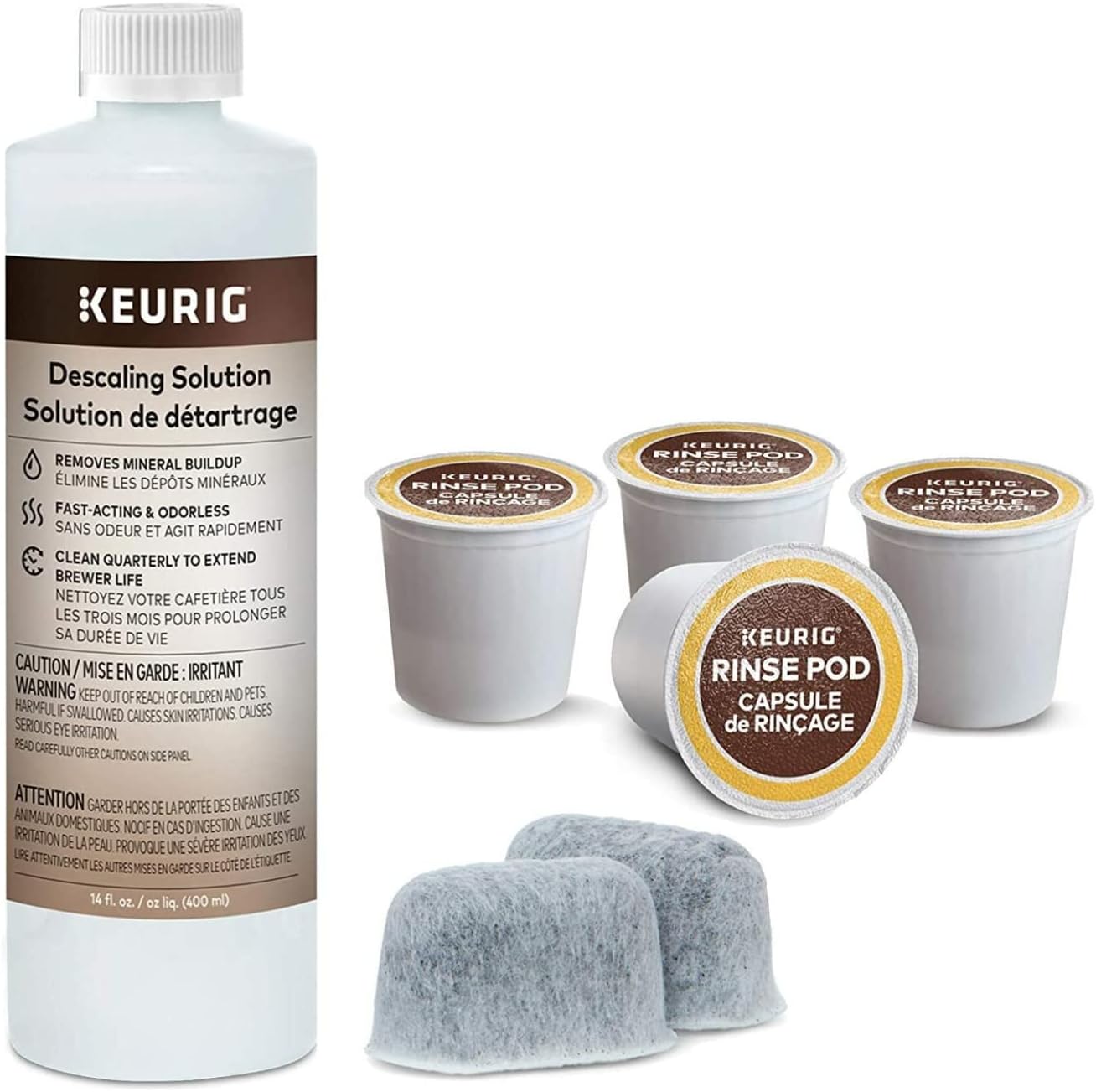 Keurig K-Supreme Plus Single-Serve K-Cup Pod Coffee Maker (Stainless Steel) Bundle with 3-Month Brewer Maintenance Kit (2 Items)