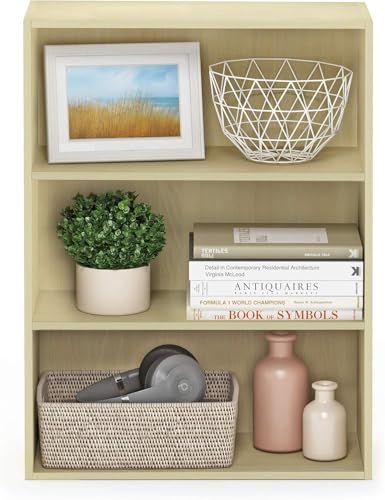 Furinno Pasir 3-Tier Open Shelf Bookcase, Americano