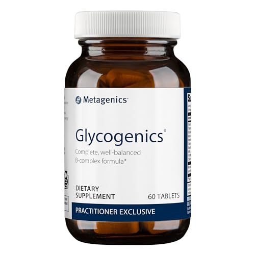 Metagenics Glycogenics - B Vitamin Complex - Energy Support & Healthy Stress Response* - with Vitamin B6 & B12 - Vegetarian & Gluten-Free - 60 Count
