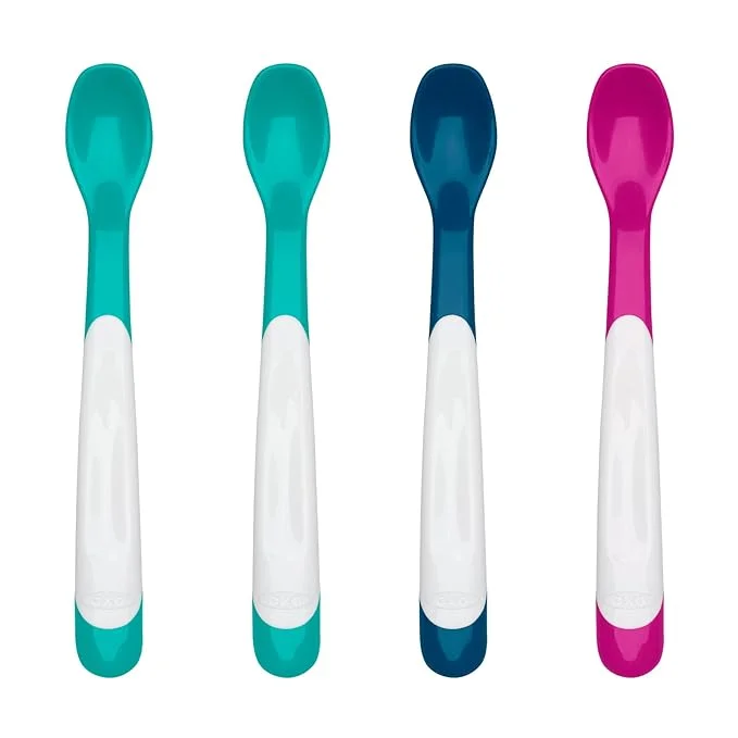 OXO Tot Infant Feeding Spoon, Multipack , 4 Count (Pack of 1)