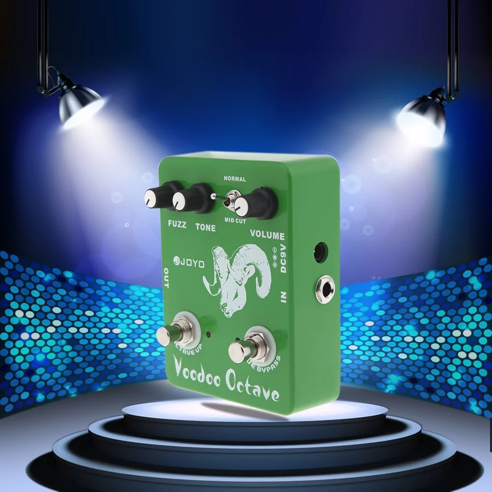 JOYO Effect Pedal,Joyo Jf-12 Voodoo Octave Fuzz Pedal Elevate Distinctive Jf 12 Bypass Elevate Unleash Dark Fuzz Tones Distinctive Fuzz Dark Side Fuzz Joyo Pedal Octave Dark And Side