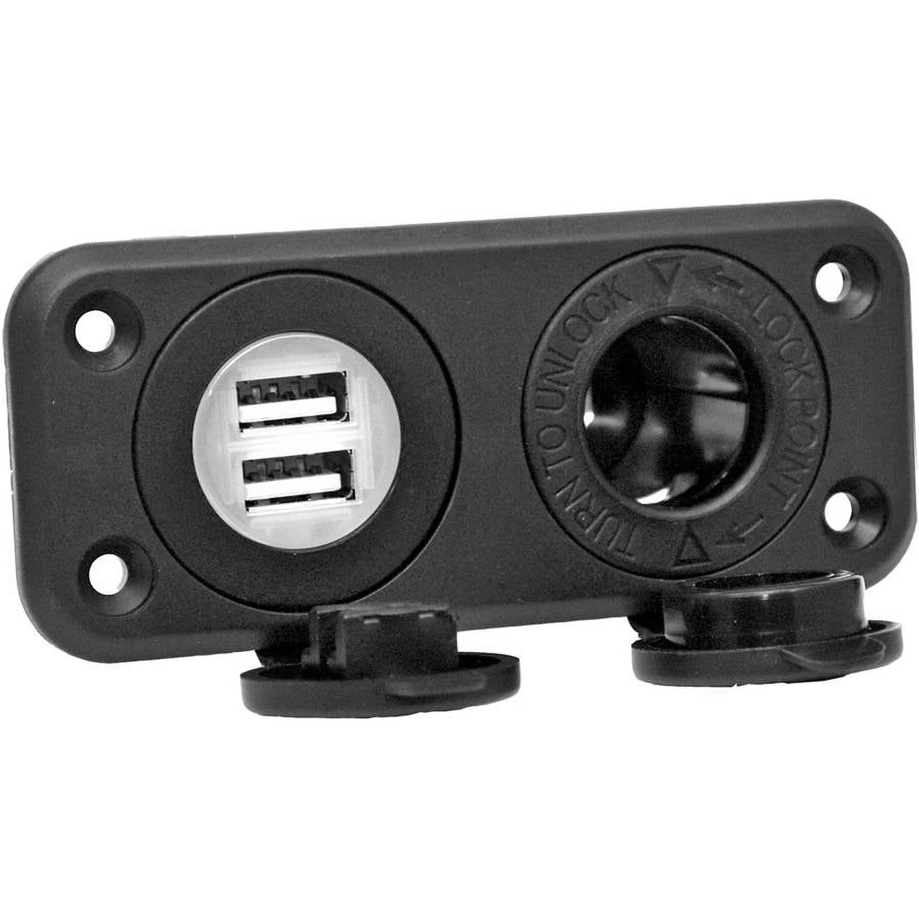 Prime Products 08-6410 12V Receptacle with Dual USB Ports