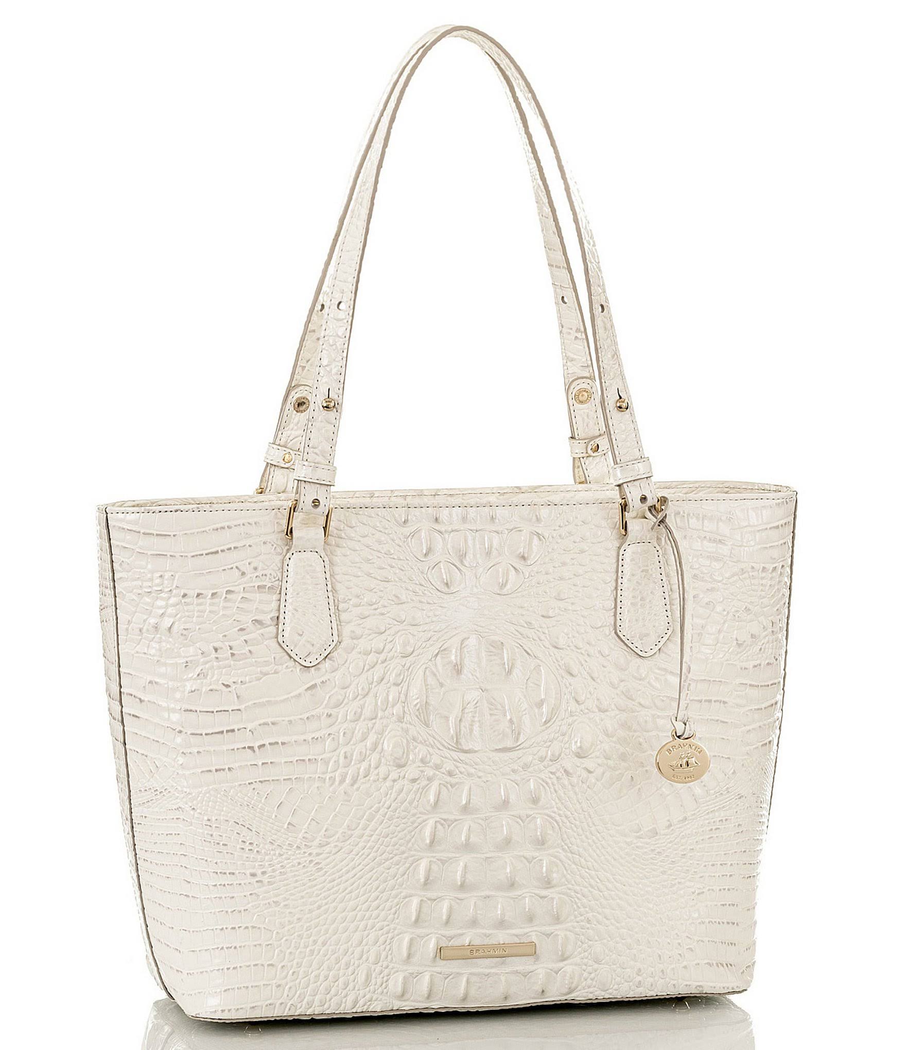 Brahmin Medium Misha Melbourne Embossed - Pecan/Gold