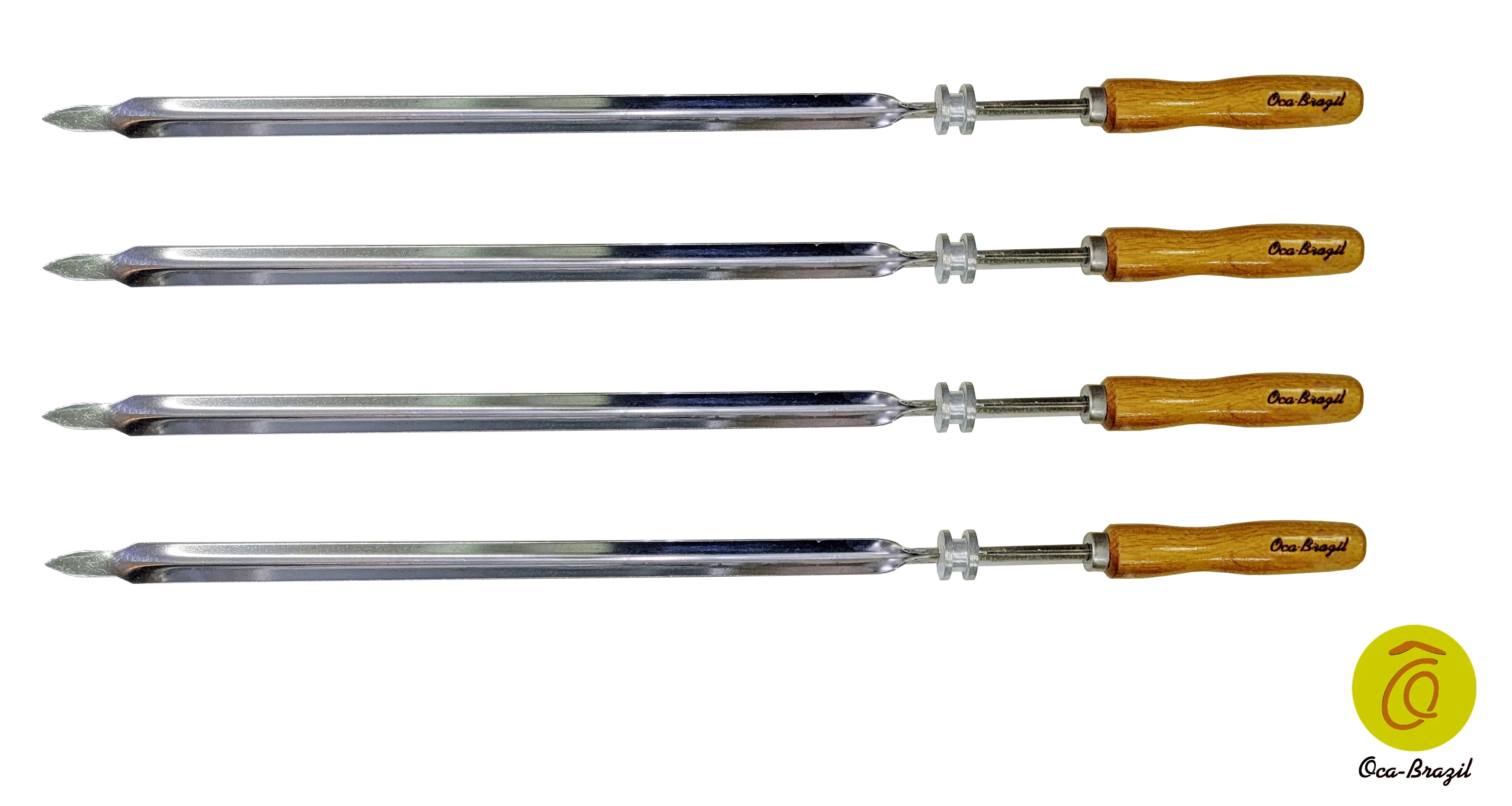 Big Cuts - Set of 4 Brazilian Skewers for BBQ 28