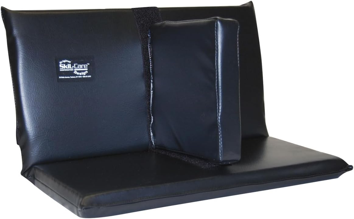 Skil-Care Wheelchair Footrest Extender w/Leg Separation, 8”H x 7”D x 3” Thick - Additional Comfort for Wheelchair or Geri-Chair Patients, Wheelchair Cushions and Accessories, 703269