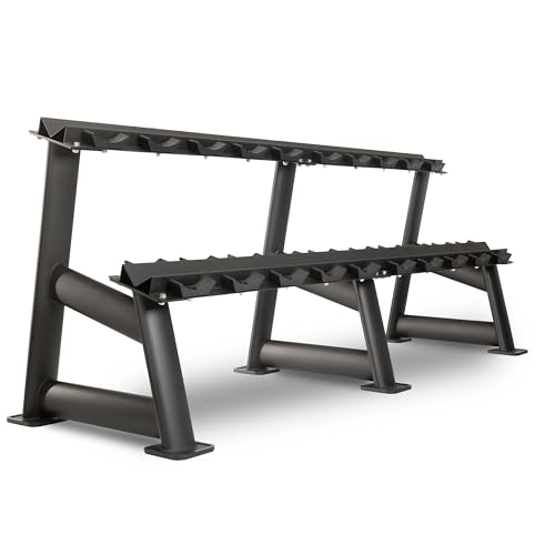 XMARK Dumbbell Weights Sets, 5-50lb and 5-75lb Dumbbell Sets, No Odor, Urethane Dumbbells, Commercial Gym and Home Gym Equipment