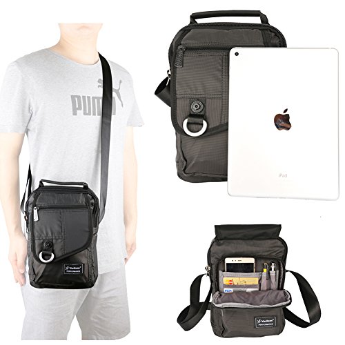 Vertical Messenger Bag, Crossbody Bag, Shoulder Bag Work Satchel for iPad Tablet Kindle
