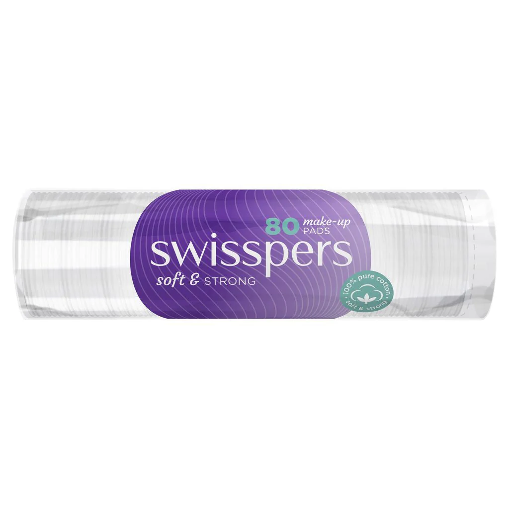 Swisspers Make-Up Pads 80 pack