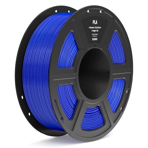 ELEGOO PLA Filament 1.75mm Bundle 4KG, 3D Printer Filament Dimensional Accuracy +/- 0.02mm, 4pcs 1kg Spool(2.2lbs) Fit Most FDM 3D Printers (Black, White, Dark Blue, True Red)