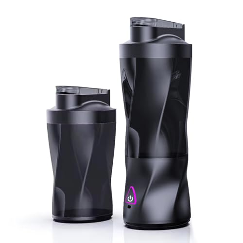 Portable Blender: 360W High-Power Motor, 6000mAh Long-Lasting Battery, 23oz Travel Smoothie Maker with Anti-Jam Blade, BPA-Free for Shakes & Ice Crushing 【Black】