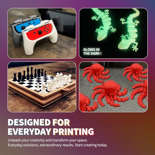 OVERTURE PLA Filament 1.75mm PLA 3D Printer Filament, 2kg Cardboard Spool (4.4lbs), Dimensional Accuracy +/- 0.02mm, Fit Most FDM Printer (Black 2-Pack)