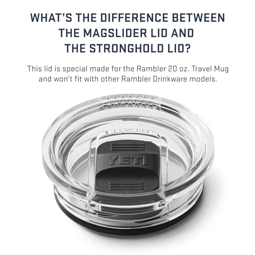 YETI Rambler 20 oz Travel Mug, Stainless Steel, Vacuum Insulated with Stronghold Lid