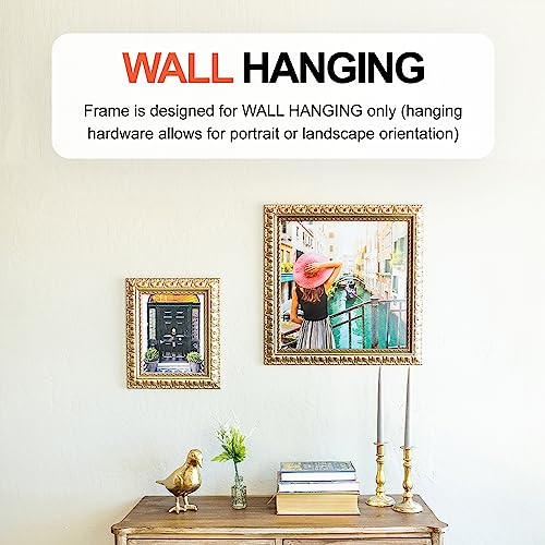 Craig Frames Bravado, 8x10 Picture Frame, Antique Silver