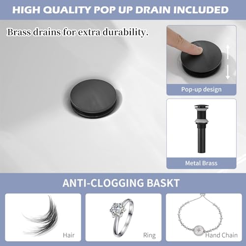 Brushed Nickel Vessel Sink Faucet, Waterfall Bathroom Faucets, Tall Spout Single Handle Single Hole Bathroom Faucets with Pop Up Drain and Without Overflow Basin Faucet Supply Line