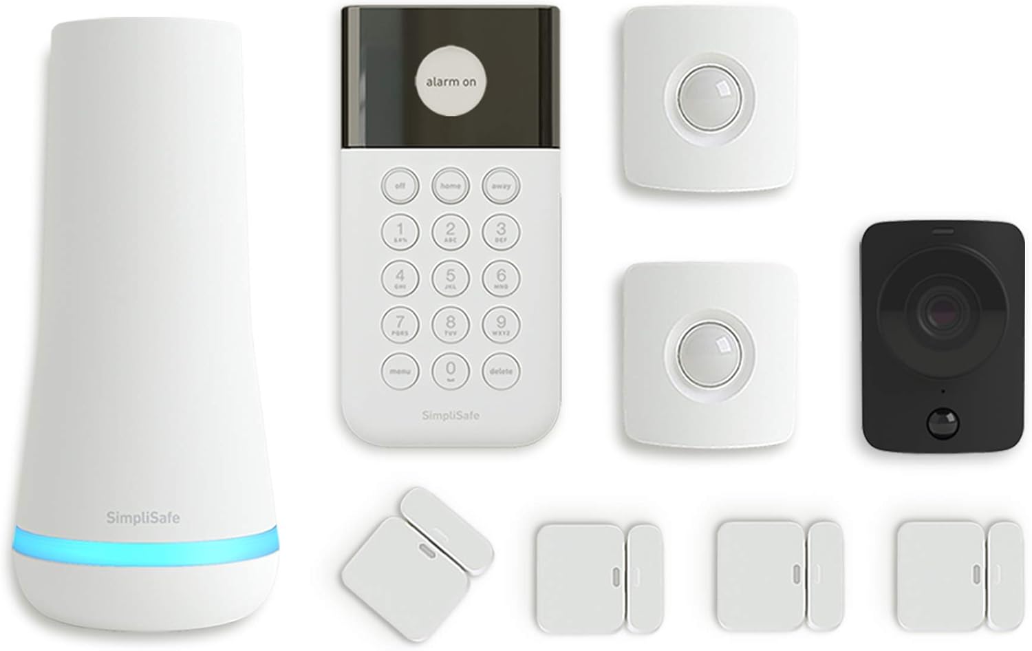SimpliSafe 9 Piece Wireless Home Security System w/HD Camera - Optional 24/7 Professional Monitoring - No Contract - Compatible with Alexa and Google Assistant