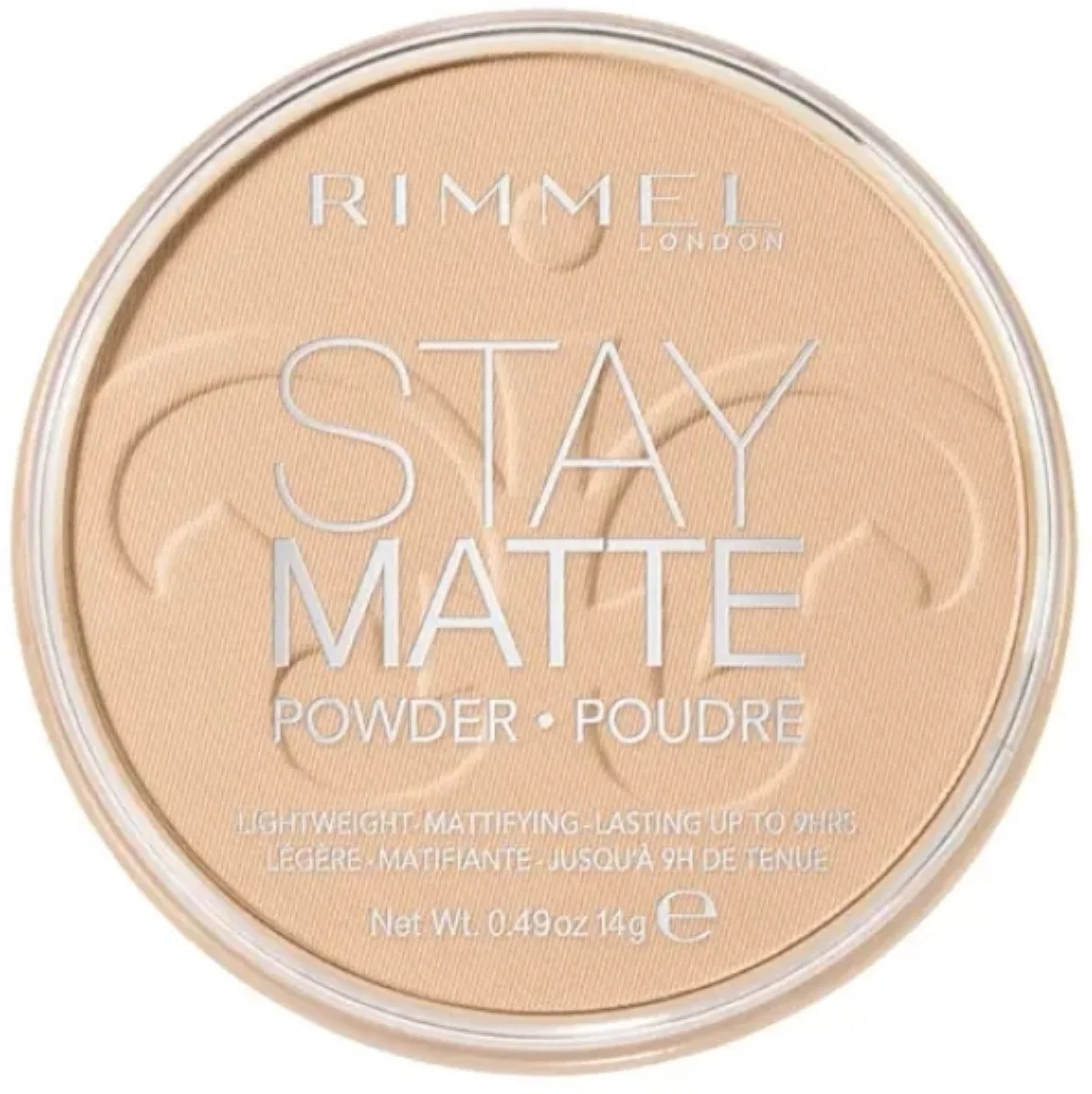 Rimmel London Stay Matte Pressed Powder, Creamy Natural 0.49 oz (Pack of 4)