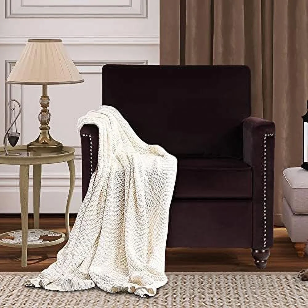 RUNFAYBIU Modern Living Room Chairs  Upholstered Linen Accent Chair  Mid Century Arm Chairs with  Design  Comfy Club Chair for Bedroom  Small Spaces  Reading  Beige