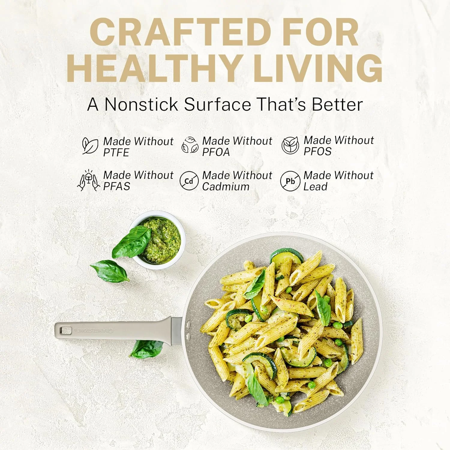 Granitestone Pots and Pans Set Desert 20 Pc Cookware Set Pots and Pans Set