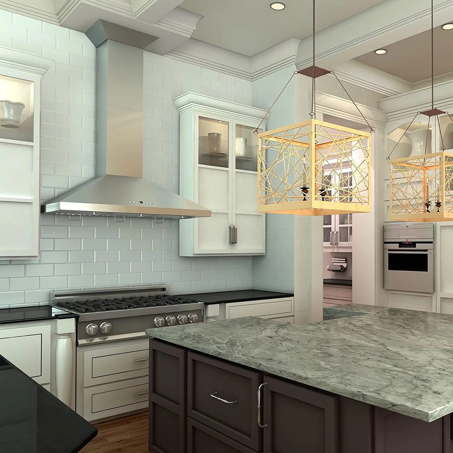 ZLINE KL2CRN 30 Inch Mount Wall Range Hood With Crown Molding, Stainless Steel