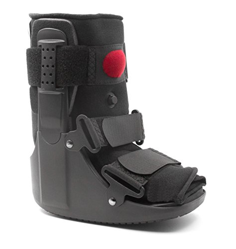 MARS Wellness Premium Short Air Cam Walker Boot - Small - Fracture, Sprained Ankle/Foot Stabilizer - Broken Toe Walking Boots for Men or Women