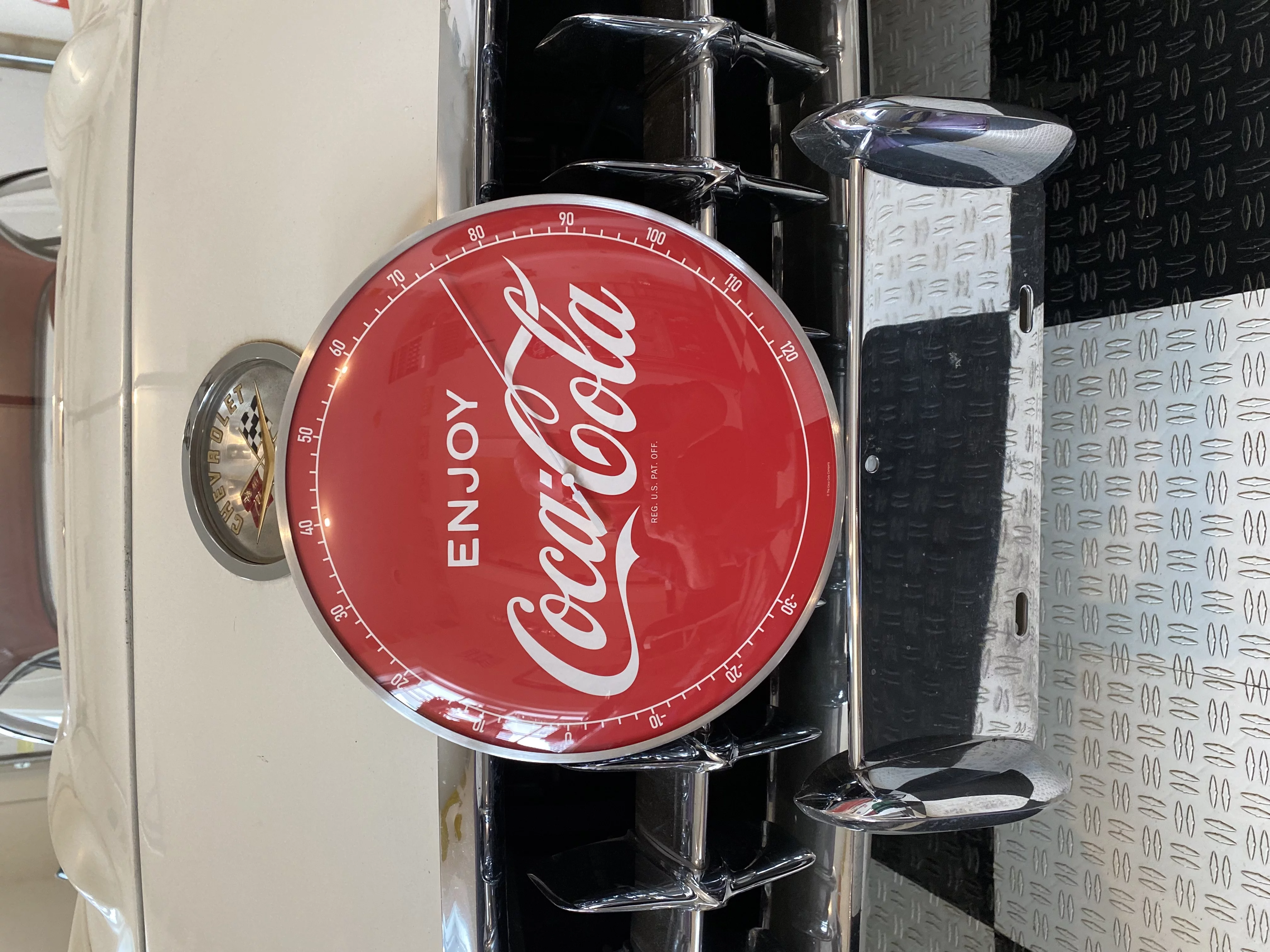 Coke Cola Vintage style Round Thermometer 12