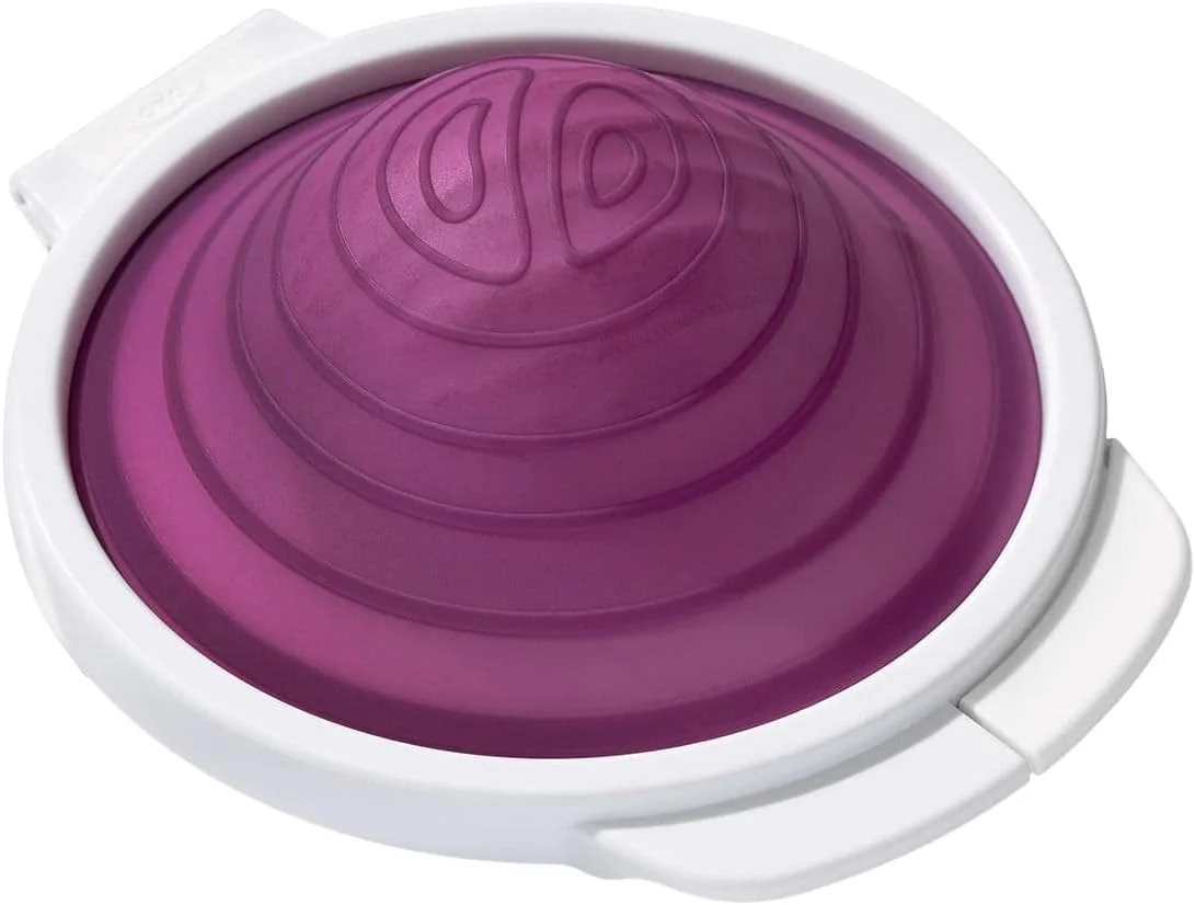 OXO Good Grips Cut & Keep Reusable Silicone Onion Saver,White