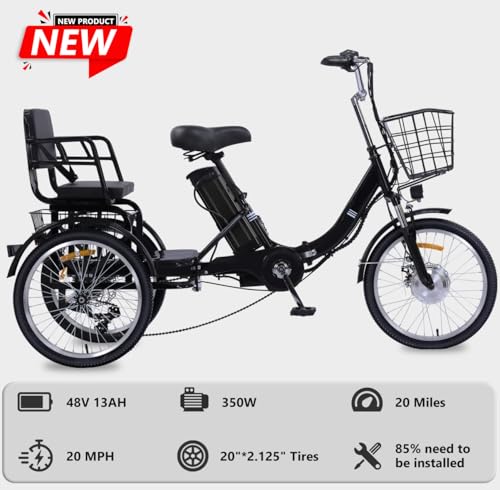 Adult Electric Tricycle Adult Tricycle 3 Wheel Bikes Adults Electric Three Wheel Bike