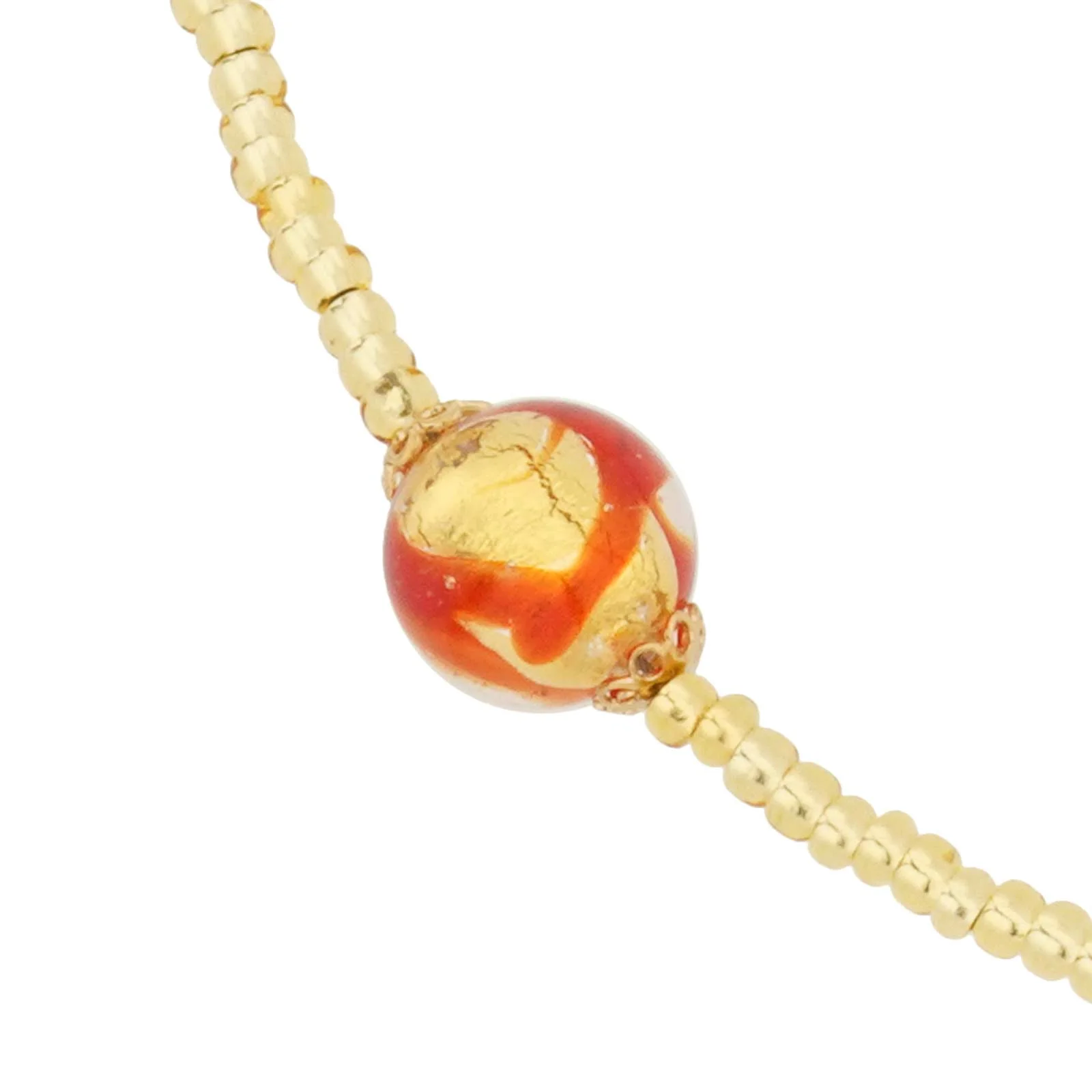 GlassOfVenice Murano Glass Royal Red Balls Necklace
