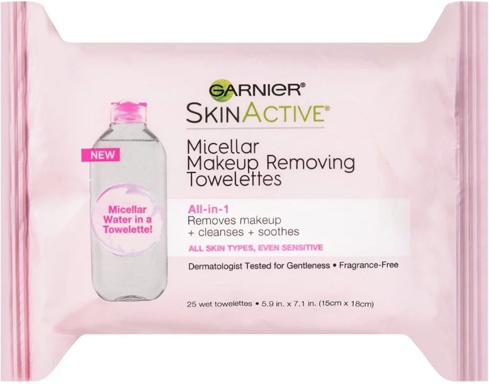Garnier SkinActive Micellar Cleansing Towelettes 25 ea (Pack of 6)