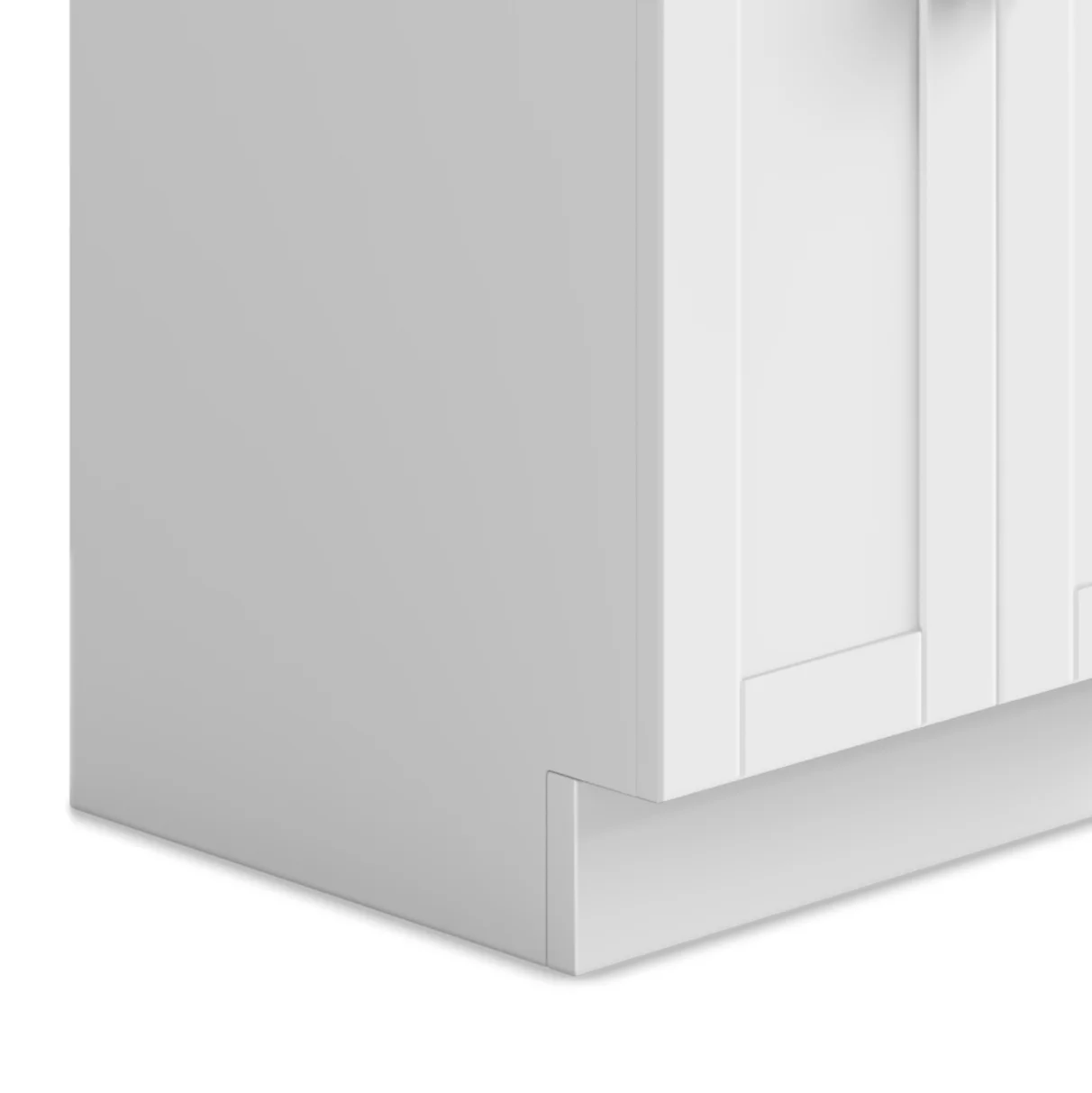 Simpli Home Hennessy Transitional 20 inch Deluxe Laundry Cabinet with Faucet and Stainless Steel Sink in White