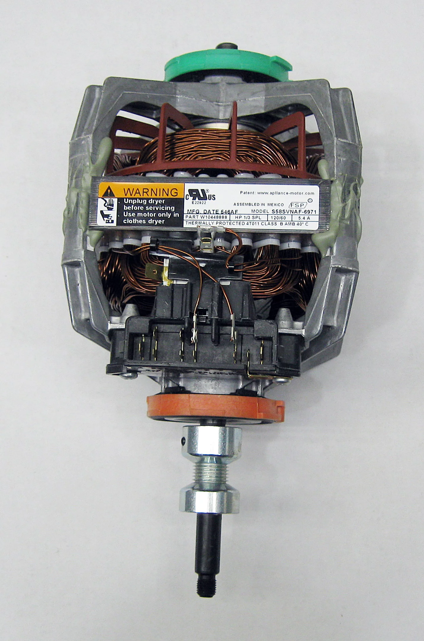 Whirlpool 279811 Genuine OEM Washer-Dryer Combo Drive MotorFits: 3391087 3391892 3391898 3395655 8535932 8538266 8539559 W10448888 W10396030 S58SVNAF-6971 W10448888