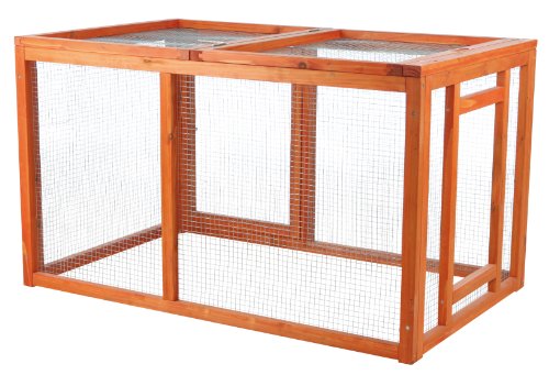 TRIXIE Natura Chicken Outdoor Run with Mesh-Covered Top, Extension for Natura Chicken Coops (55960, 55962, 55963, 55964), up to 2 Chickens (Standard Size) or 4 Bantams