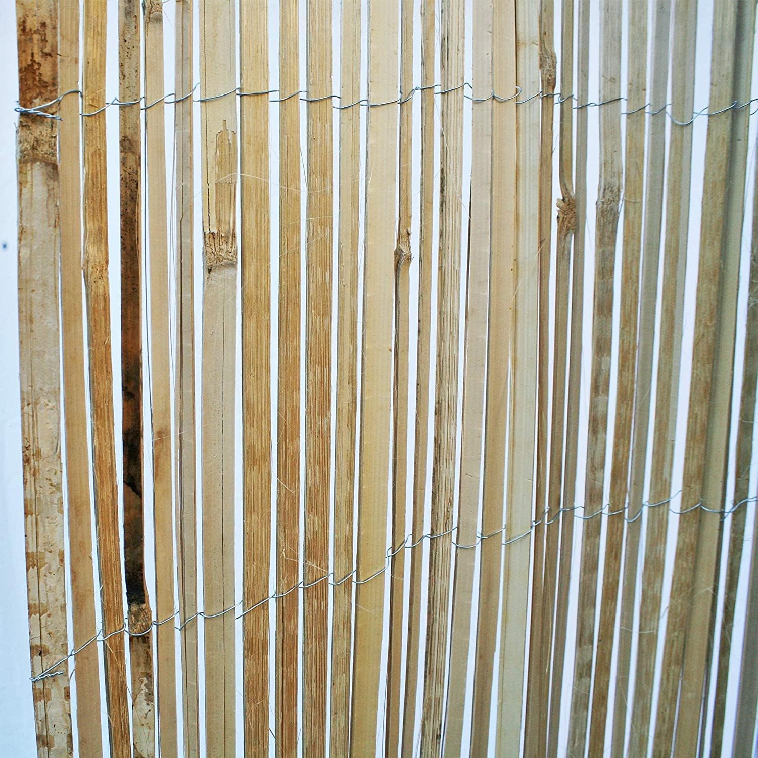 FOREVER BAMBOO Natural Split Rolled Bamboo Fence Panel for Garden Privacy Fence Screen for Indoor or Outdoor 4 ft H x 6 ft L