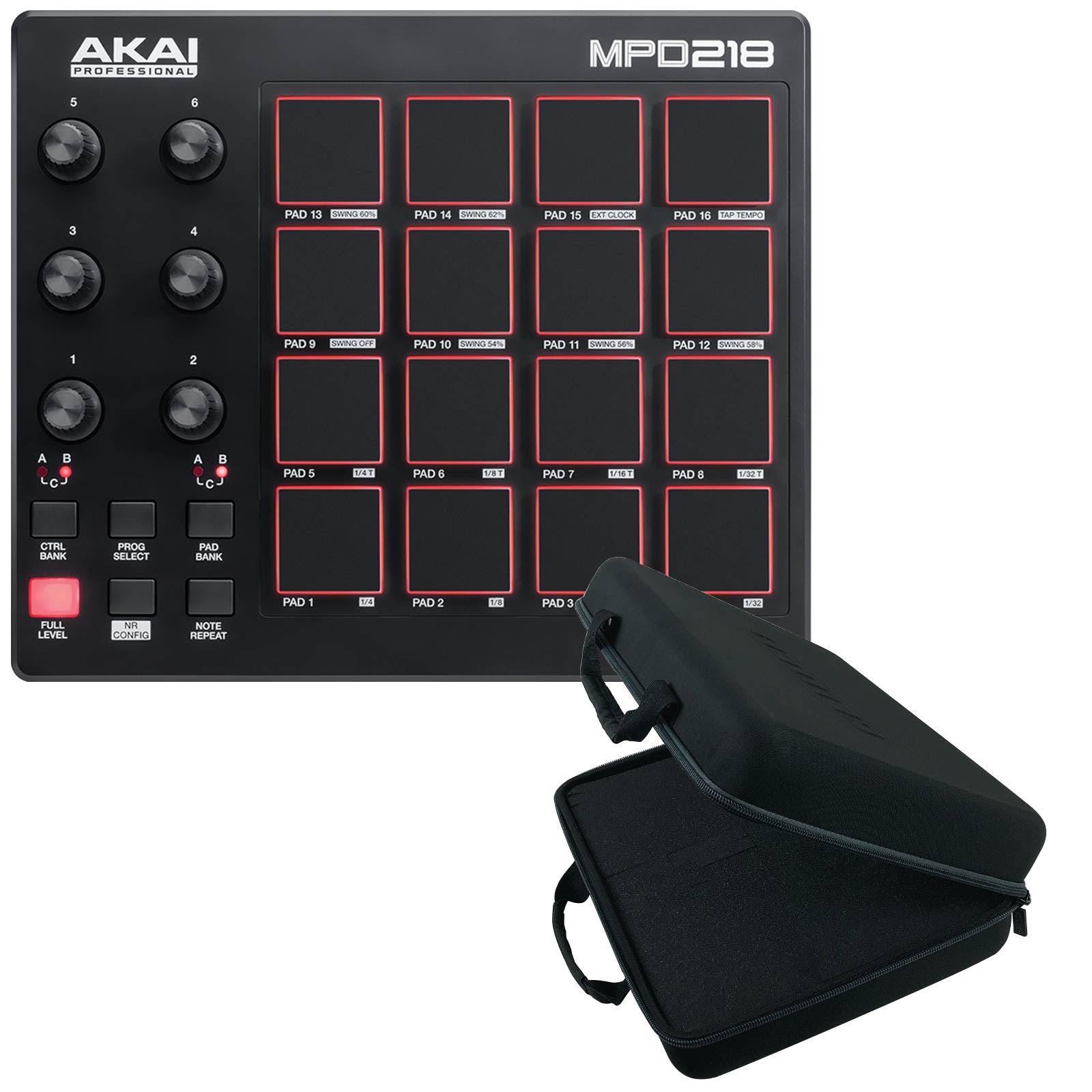 Akai Professional MPD218 Pad Controller with Utility CA