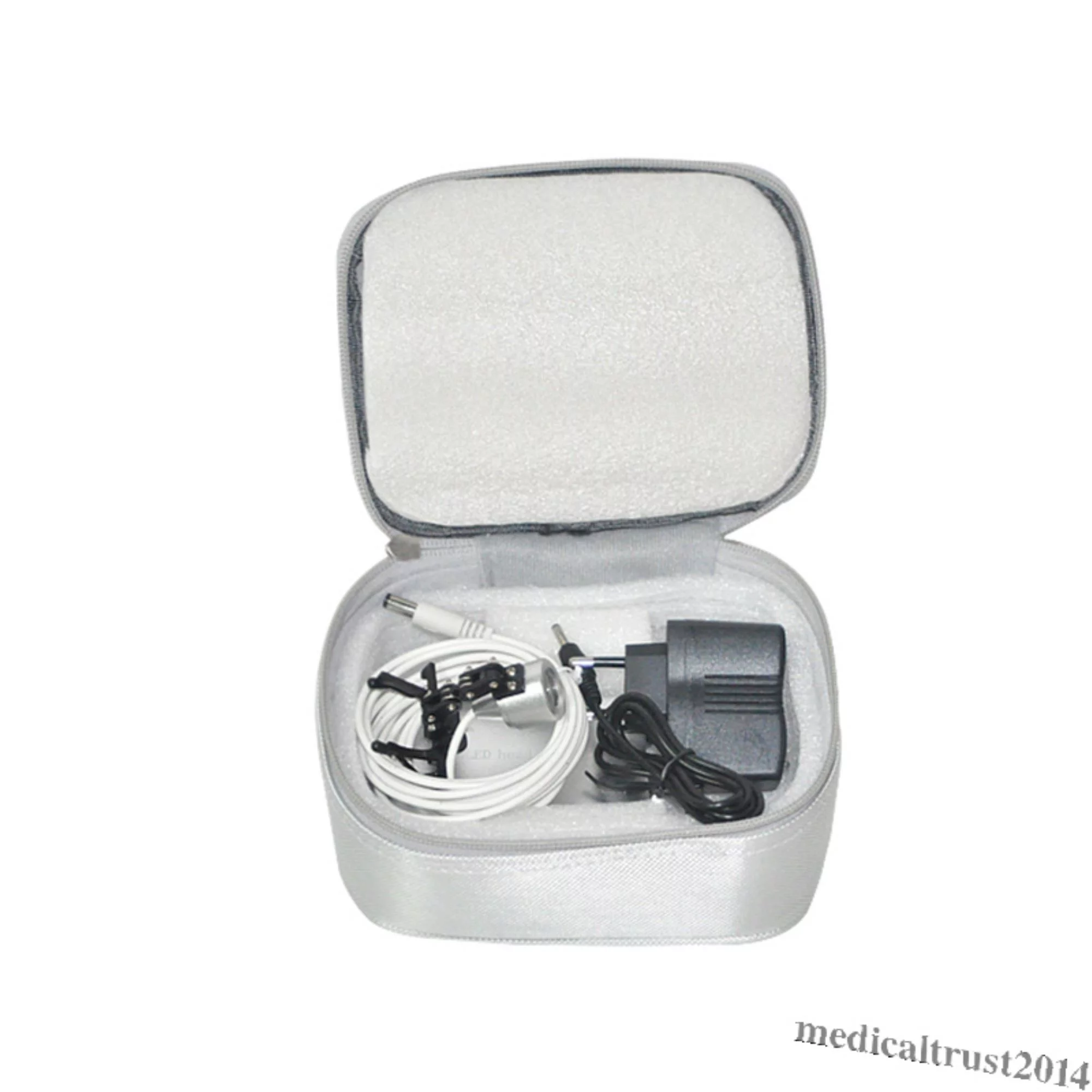 Portable Silver Head Light Lamp - Enhance Dental Precision for / Procedures - 1W LED,  Binocular Loupe Compatible