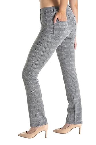 Yogipace,Belt Loops,Women's Petite/Regular/Tall Straight Leg Yoga Dress Pants