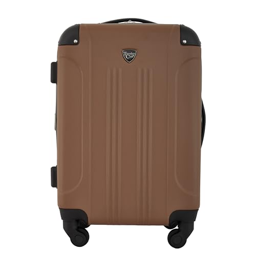 Travelers Club Chicago Hardside Expandable Spinner Luggage, Teal, 20