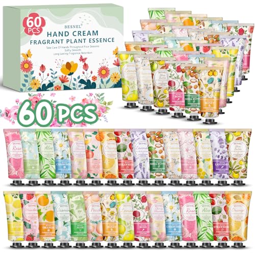 24 Pack Hand Cream Gifts Set,Stocking Stuffers for Women,Teengirls,Christmas Gifts Set,Bulk Mini Moisturizing Hand Lotion Travel Size for Dry Cracked Hands,Teacher Appreciation Gifts,Bridesmaid Gifts