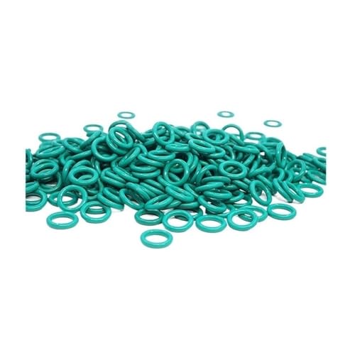 BERWENNY 50pcs Green Fluorine Rubber O-Ring Seal OD5-24 * 1.2mm Wire Diameter FKM Washer Gasket O Ring