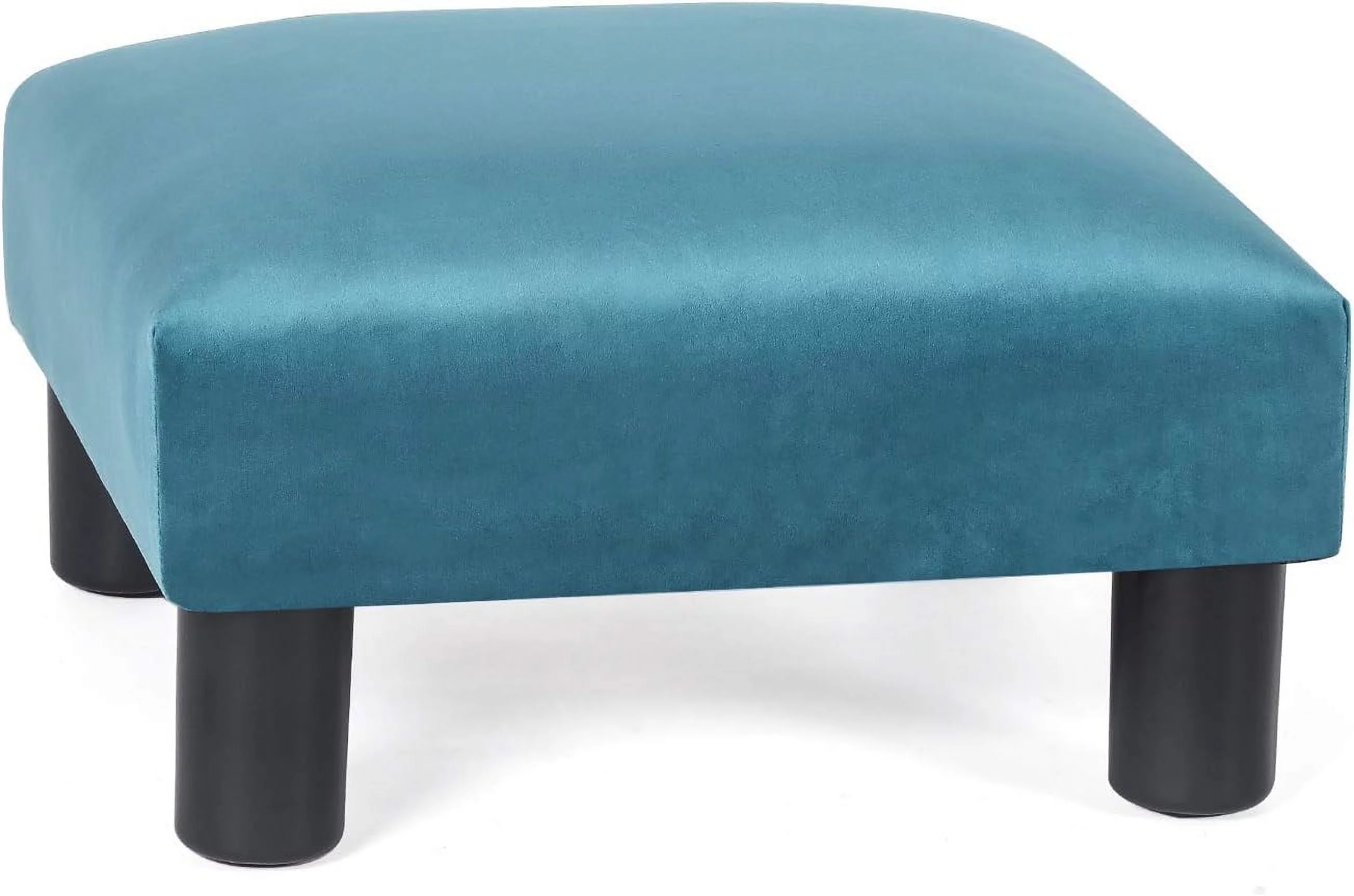 Ottoman Footrest Stool Modern Small Square Seat Chair Footstool (Blue)