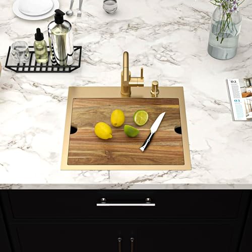 25 Inch Utility Laundry Sink Drop In 16 Gauge Stainless Steel Single Bowl Laundry Room Sink Laundry & Utility Room Kitchen Sinks 25