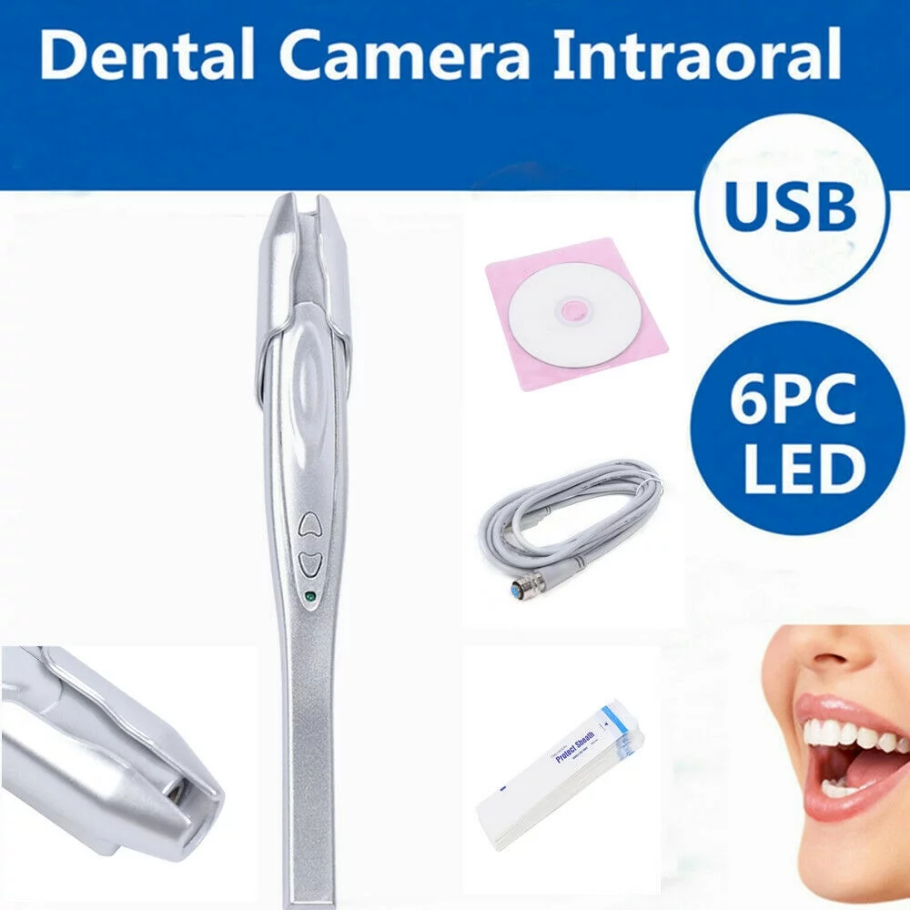 DENEST Dental Intraoral Camera Borescope Clear Image with LED Lamp Mini Camera USB