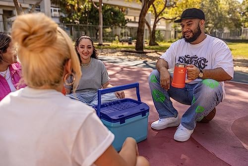 Stanley Stay-Chill Beer Stein 24 oz | Heavy Duty Big Grip Handle | Beer Tumbler Drink Cup, Holds 2 Cans | Insulated Stainless Steel Party Mug | BPA-Free | Azure