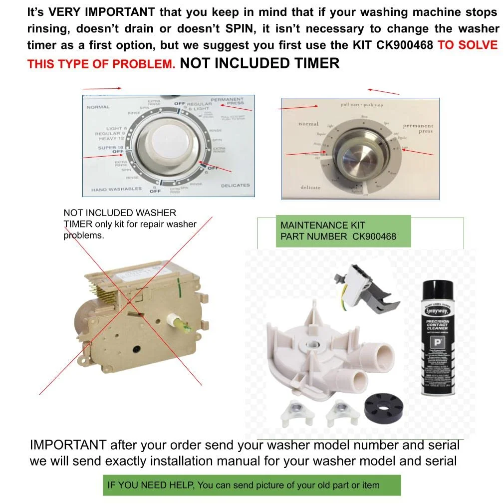 ReplacementParts - EAP11738855 Washer Timer Control old # 2202098