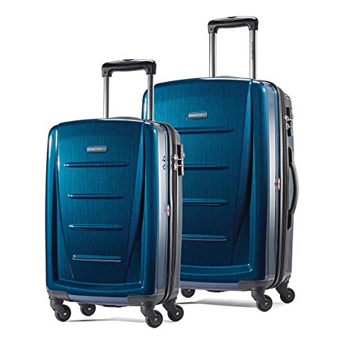 Samsonite Winfield 2 Hardside Expandable Luggage with Spinner Wheels, Brushed Anthracite, Checked-Large 28-Inch