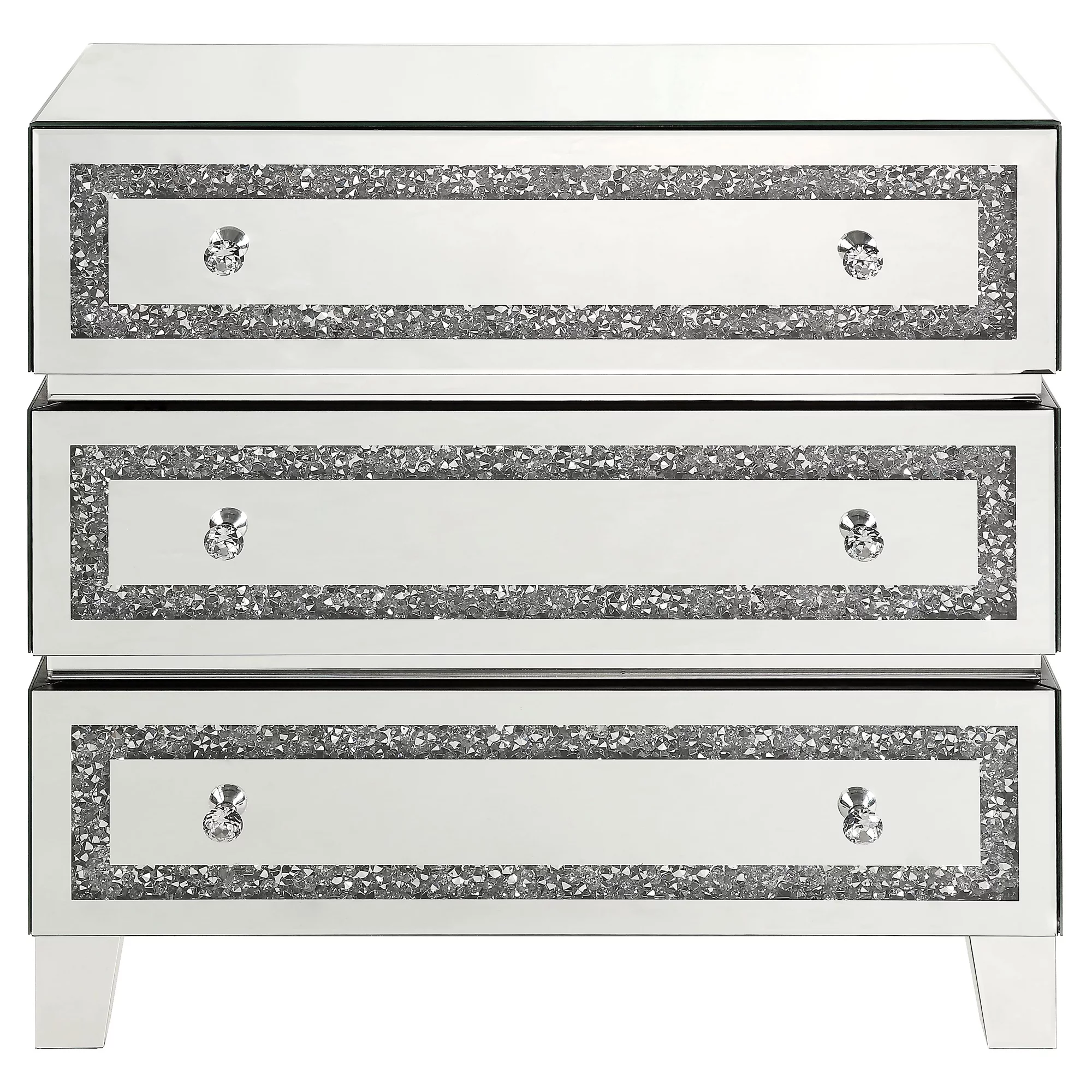 ACME Noralie 3-Drawer Cabinet in Mirrored