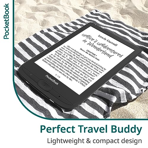 PocketBook Basic Lux 4 E-Book Reader | 6ʺ Glare-Free & Eye-Friendly E-Ink Technology | Compact & Lightweight E-Reader | Frontlight | Touchscreen | Wi-Fi | Dictionaries | Micro-SD Slot