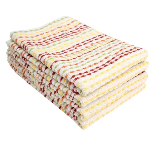Ritz Pebble Bar Mop, Holiday Red-Green, 4 Towel Set